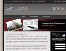 Tablet Screenshot of gmdavislaw.com